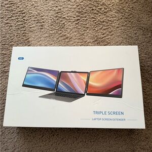 Triple Screen Laptop Screen Extender - Black